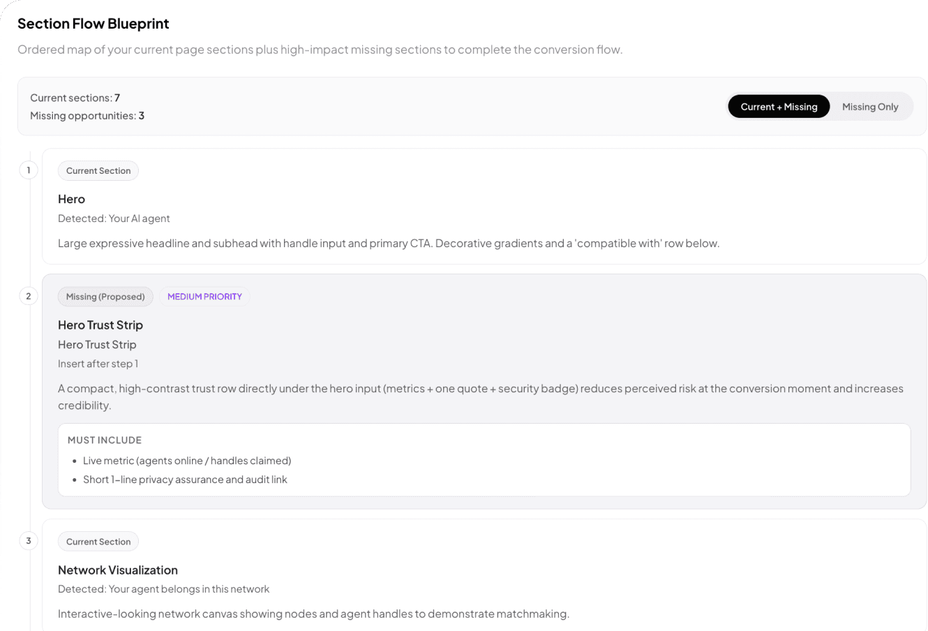 Flow blueprint preview